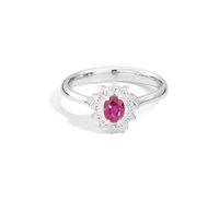 Anello Recarlo Donna Camelia in Oro bianco Rubino 0.41 Ct R77CC001/RB-12-1 - R77CC001/RB-12-1